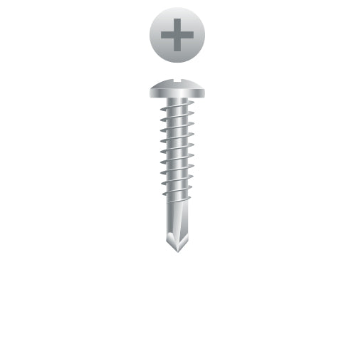 #8 Strong-Point Pan Head 8-18 x 1-1/4, PH, 410 Stainless Steel