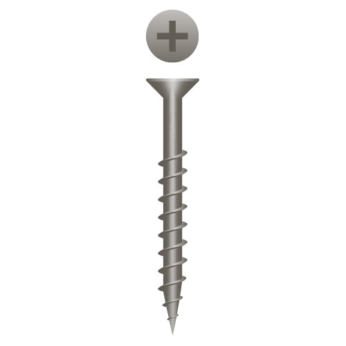 #9 Strong-Point Flat Head 9 x 2-1/2, PH, Plain and Lubed