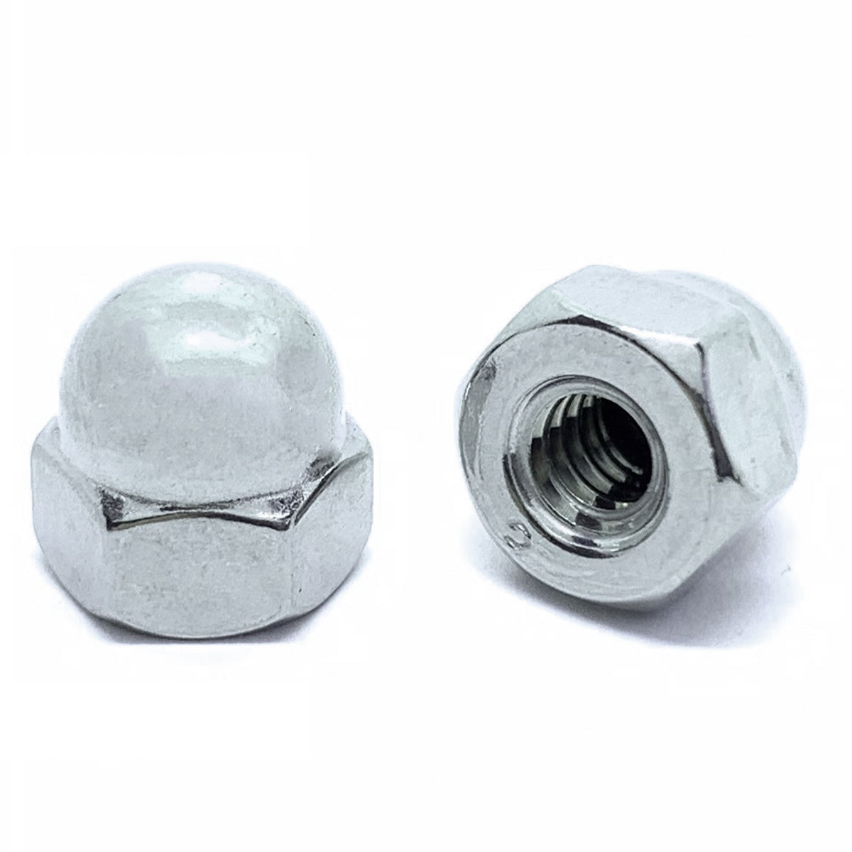 M8-1.25 Class 6 Acorn Nuts Zinc Clear
