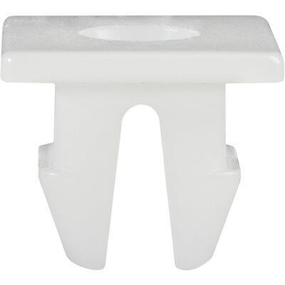 M5.5 White Nylon Nut, 10mm Stem, 14mmx16mm Head
