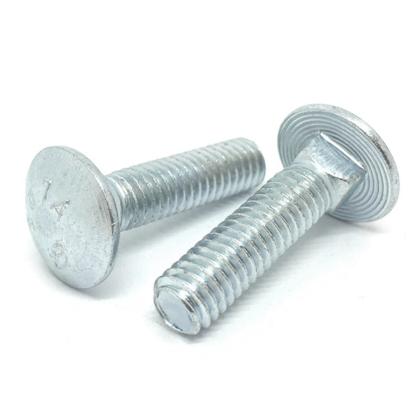 5/16-18x3 A307 Grade A Carriage Bolts Zinc