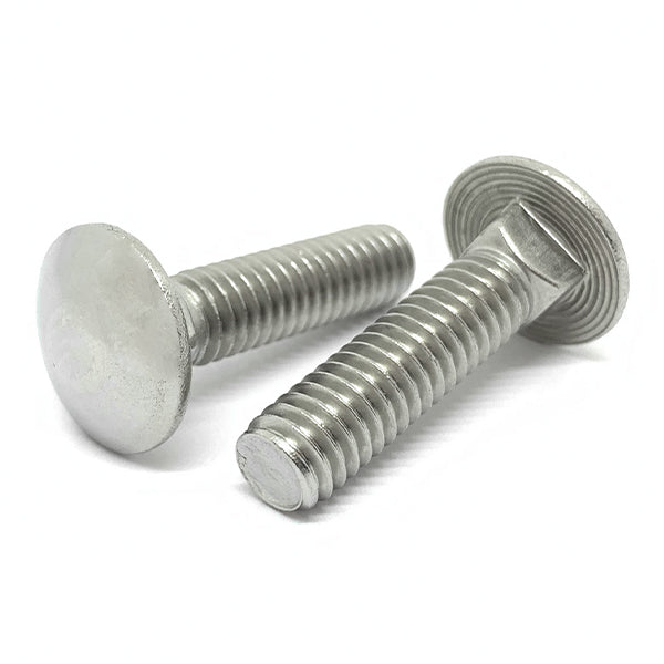 3/4"-10x2-1/2" 316 Stainless Steel Round Head Carriage Bolt