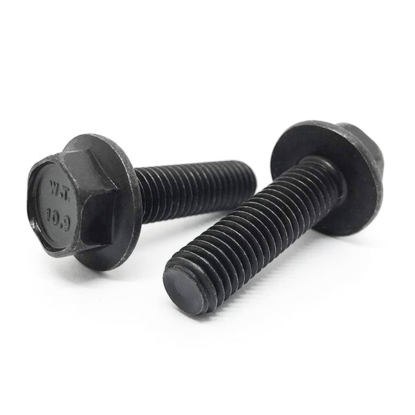 M6-1.0x18 Class 10.9 Hex Flange Bolts Phos & Oil