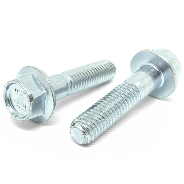 M8-1.25x35 Class 10.9 Hex Flange Bolts Zinc Clear