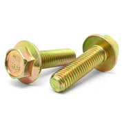 M12-1.75x30 Class 8.8 Hex Flange Bolts Zinc Yellow