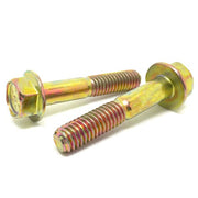 1/2-13x2" Grade 8 Hex Flange Frame Bolts Zinc Yellow