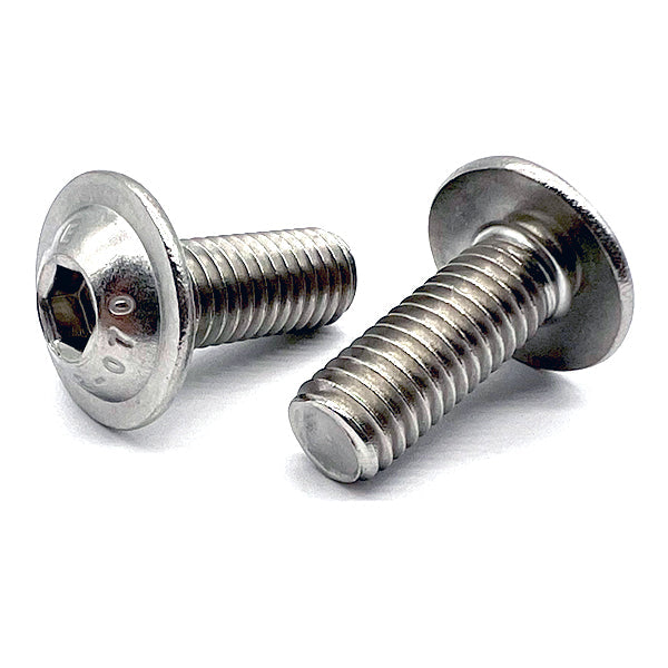 M3-0.5x10 A2-70 Stainless Steel Button Flange Socket Cap Screws