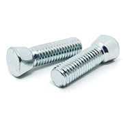 1/2-13x1-1/2" Grade 5 Clipped Head Plow Bolts Zinc