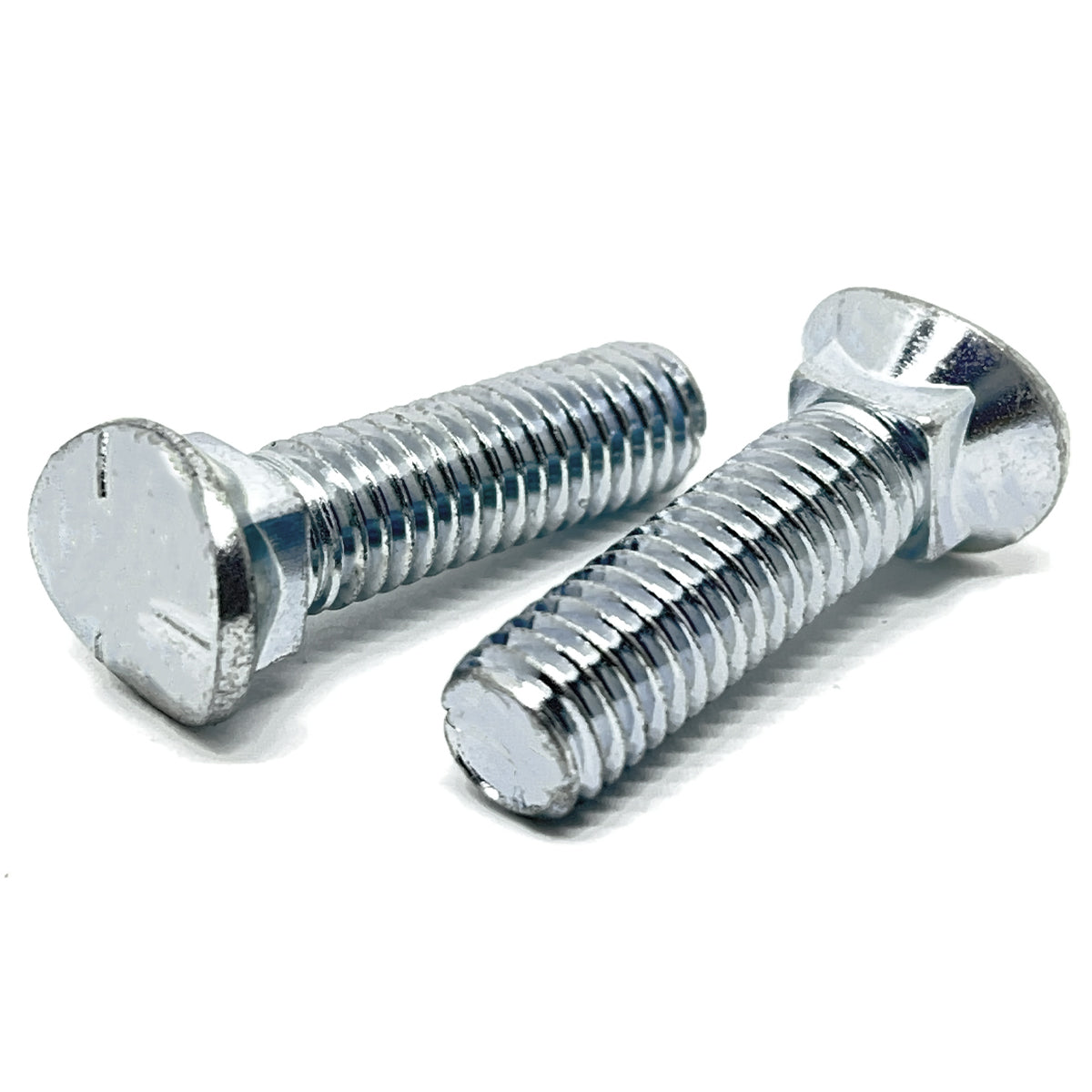 7/16-20x2-1/2" Grade 5 Elliptical Head Plow Bolts Zinc