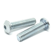 3/8-24x1/2" Alloy Button Head Socket Cap Screws Zinc Clear
