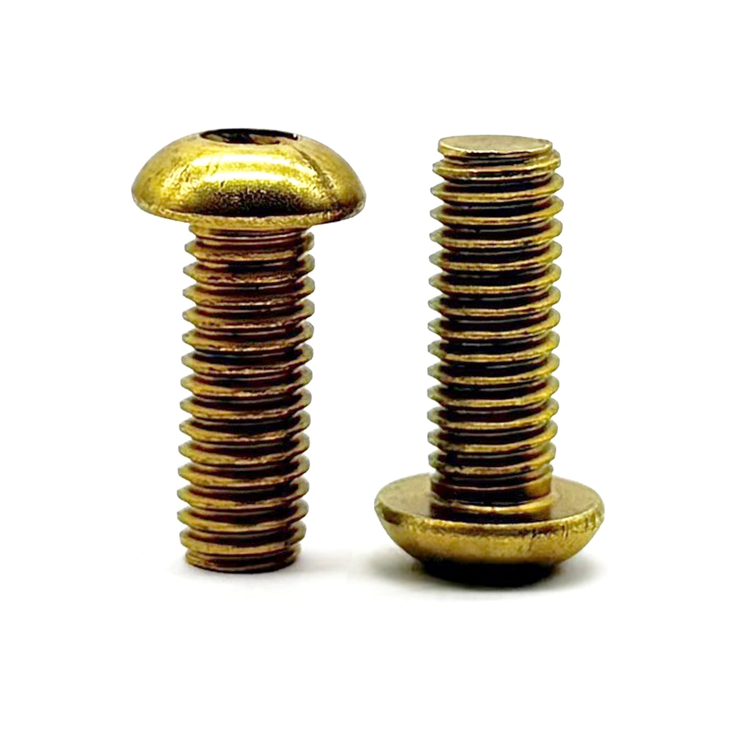 1/4"-20x3/8" Brass Button Head Socket Cap Screw