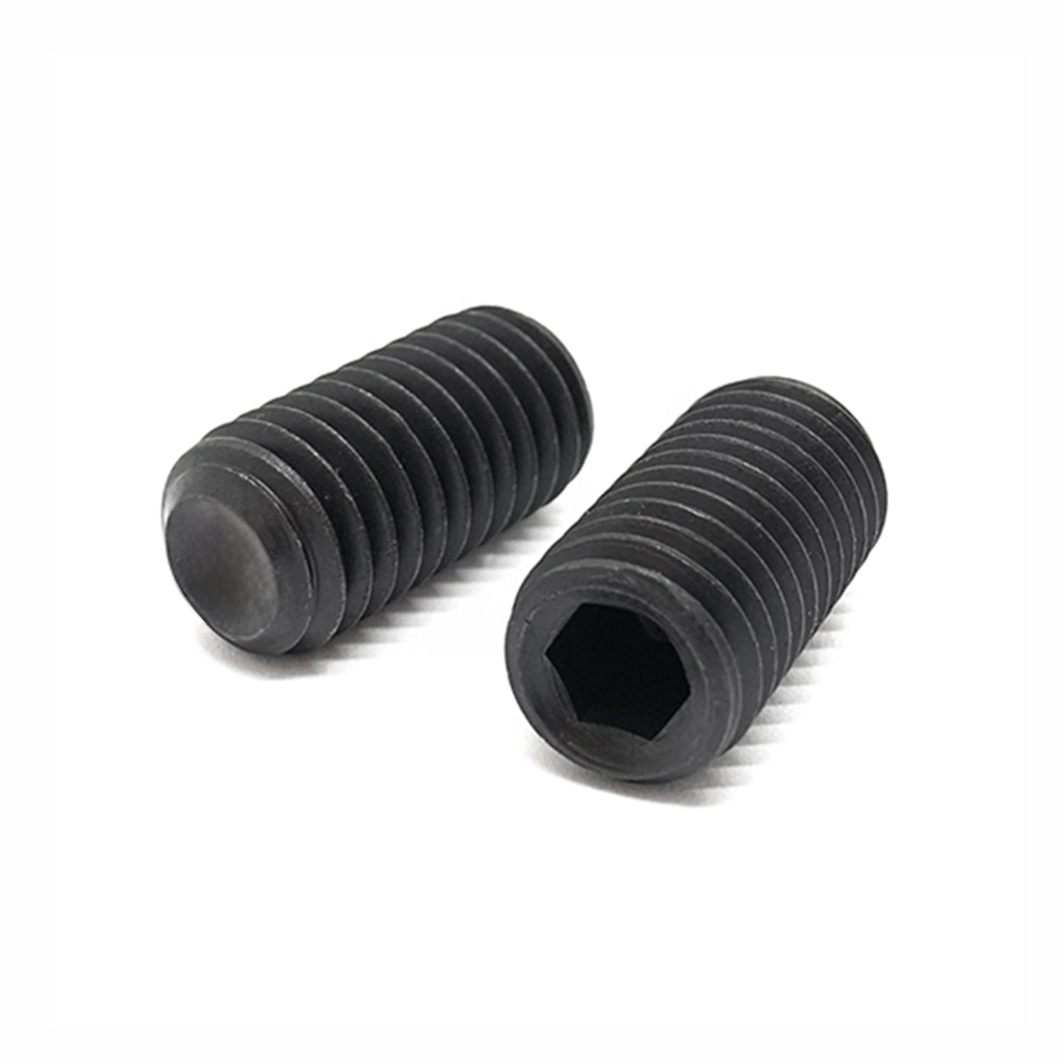 M5-0.80x8 Class 45H Flat Point Allen Socket Set Screws Black Oxide