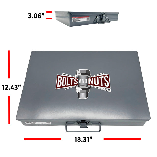 Inch Grade 8 Hex Flange Bolts & Flange Lock Nuts Zinc Yellow Assortment - 693PCS