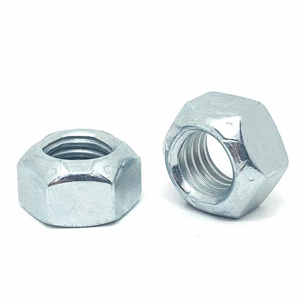 9/16"-12 Grade 8 Hex Prevailing Torque Top Lock Nuts Zinc