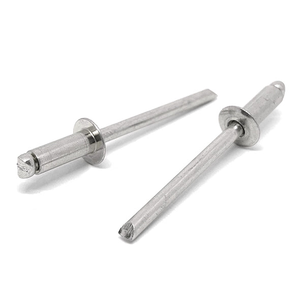 1/8" Dia 3/8"-1/2" (48)   Grip - Dome Head Blind Rivets Stainless/Stainless Mandrel