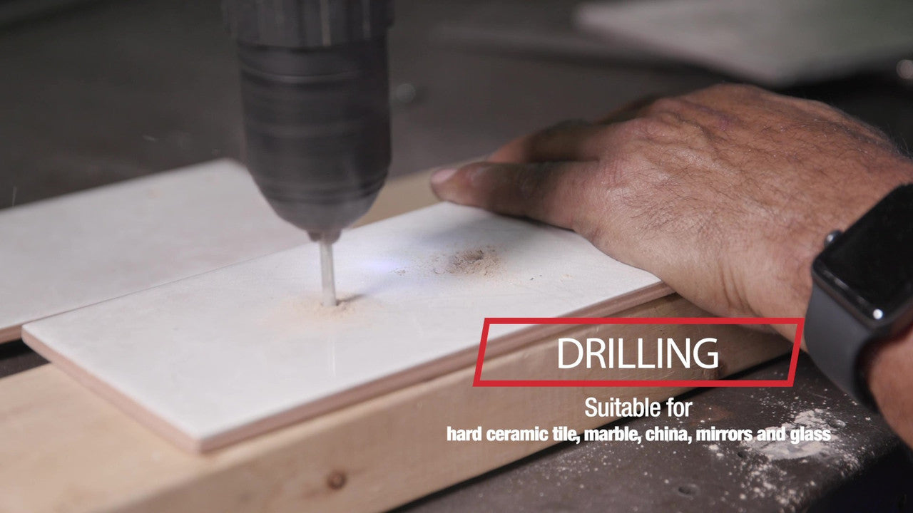 1/4" Carbide Tipped Glass & Tile Drill Bit