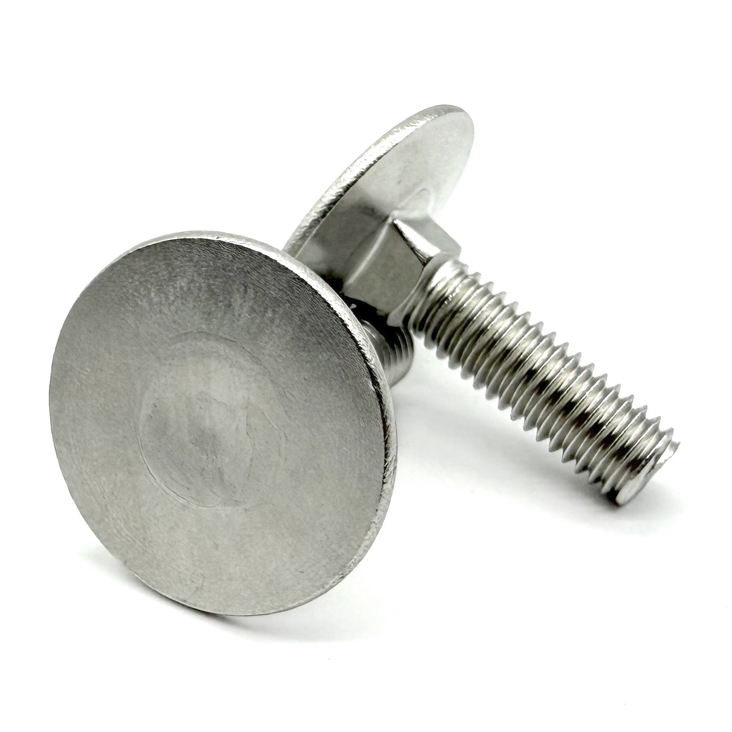 5/16"-18x2" Stainless Steel Round Head Square Neck Elevator Bolt