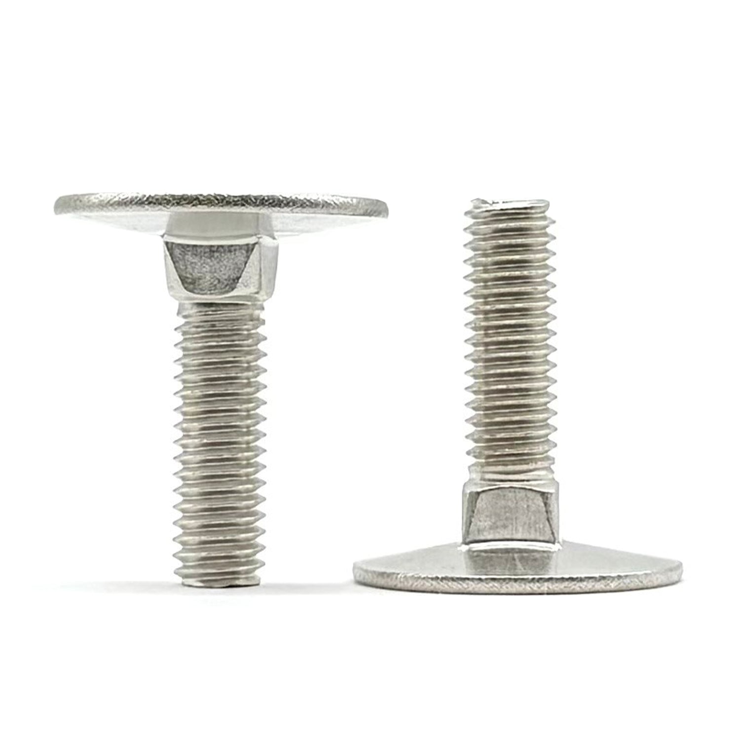 3/8"-16x2" Stainless Steel Round Head Square Neck Elevator Bolt
