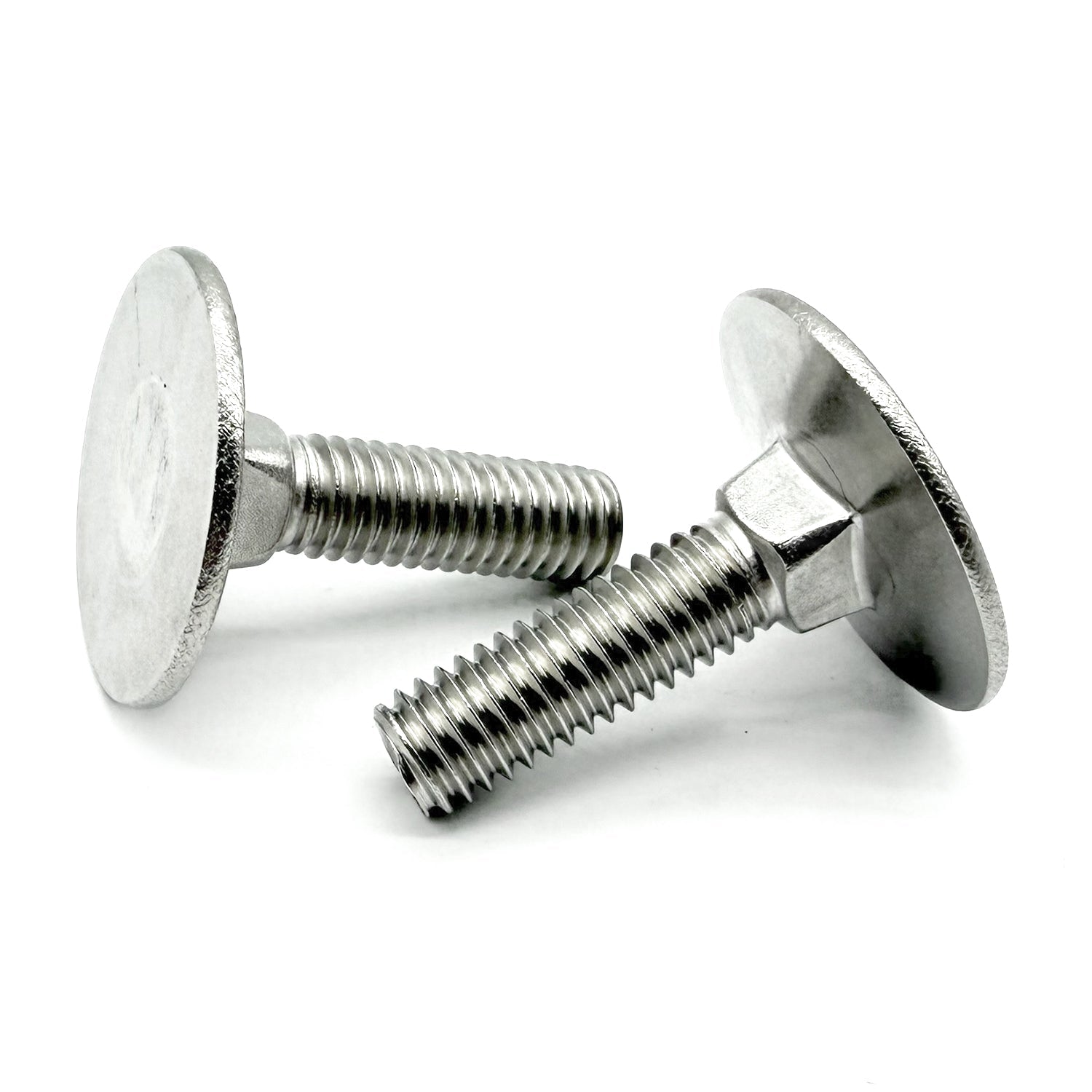 5/16"-18x2" Stainless Steel Round Head Square Neck Elevator Bolt