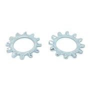 M16 Class 10 External Tooth Lock Washers Zinc Clear