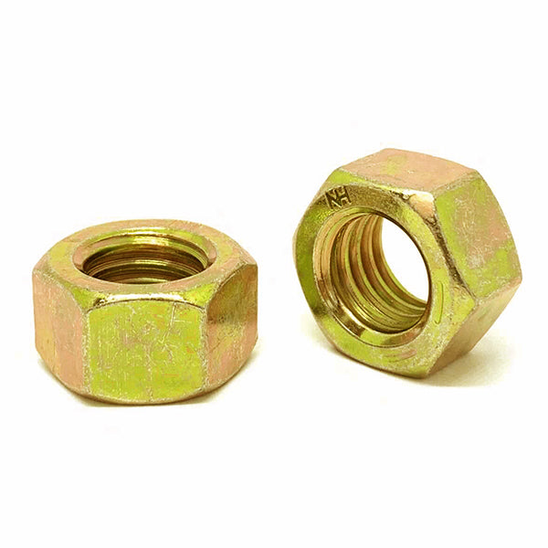 5/8"-11 Grade L-9 Finished Hex Nuts USA Zinc Yellow