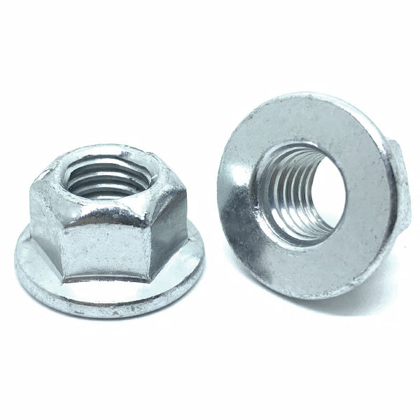 M16-2.0 Class 10 Hex Flange Prevailing Torque Top Lock Nuts Zinc Clear