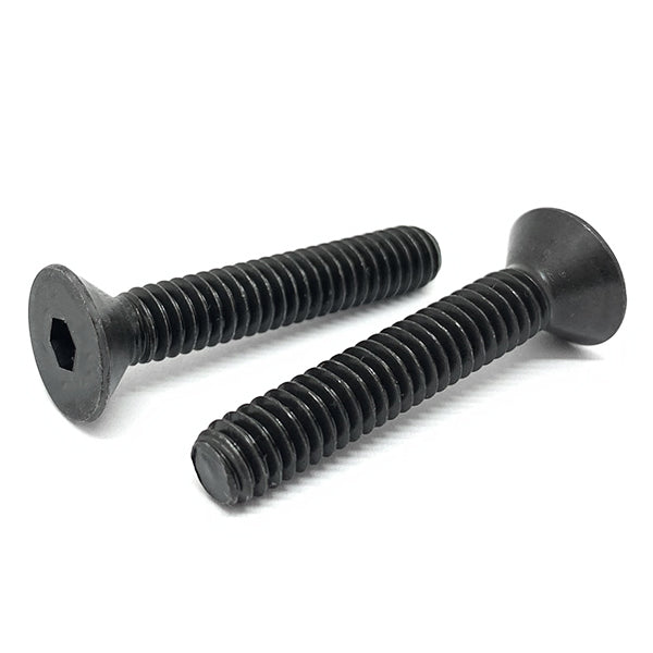 M12-1.75x45 Class 12.9 Alloy Flat Socket Head Cap Screws Black Oxide