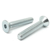 M5-0.8x20 Class 12.9 Alloy Flat Socket Head Cap Screws Zinc
