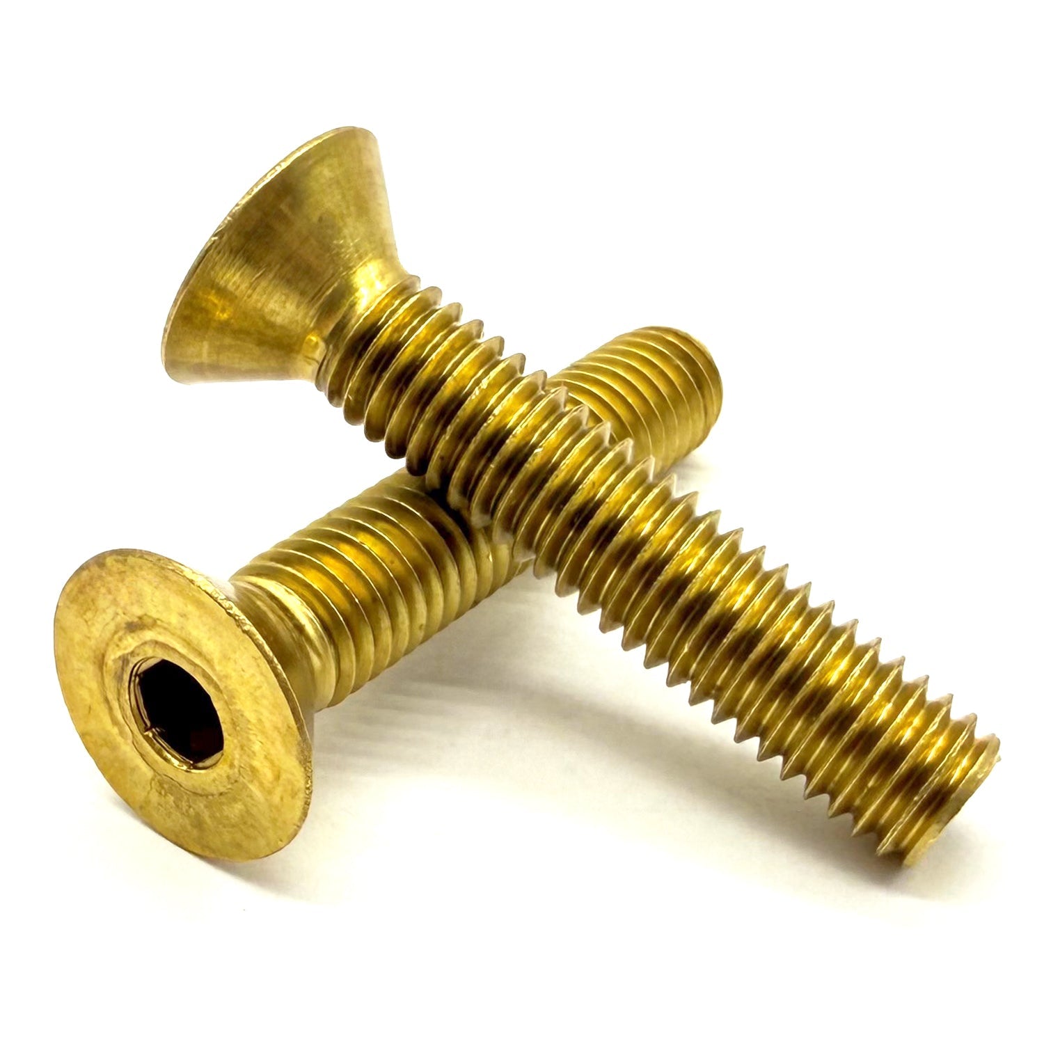 5/16"-18x5/8" Brass Flat Head Socket Cap Screw