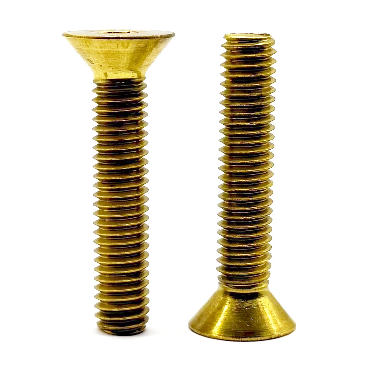 1/2"-13x2" Brass Flat Head Socket Cap Screw