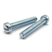 1/4"-20x1/2" Slotted Fillister Head Machine Screws Zinc Clear