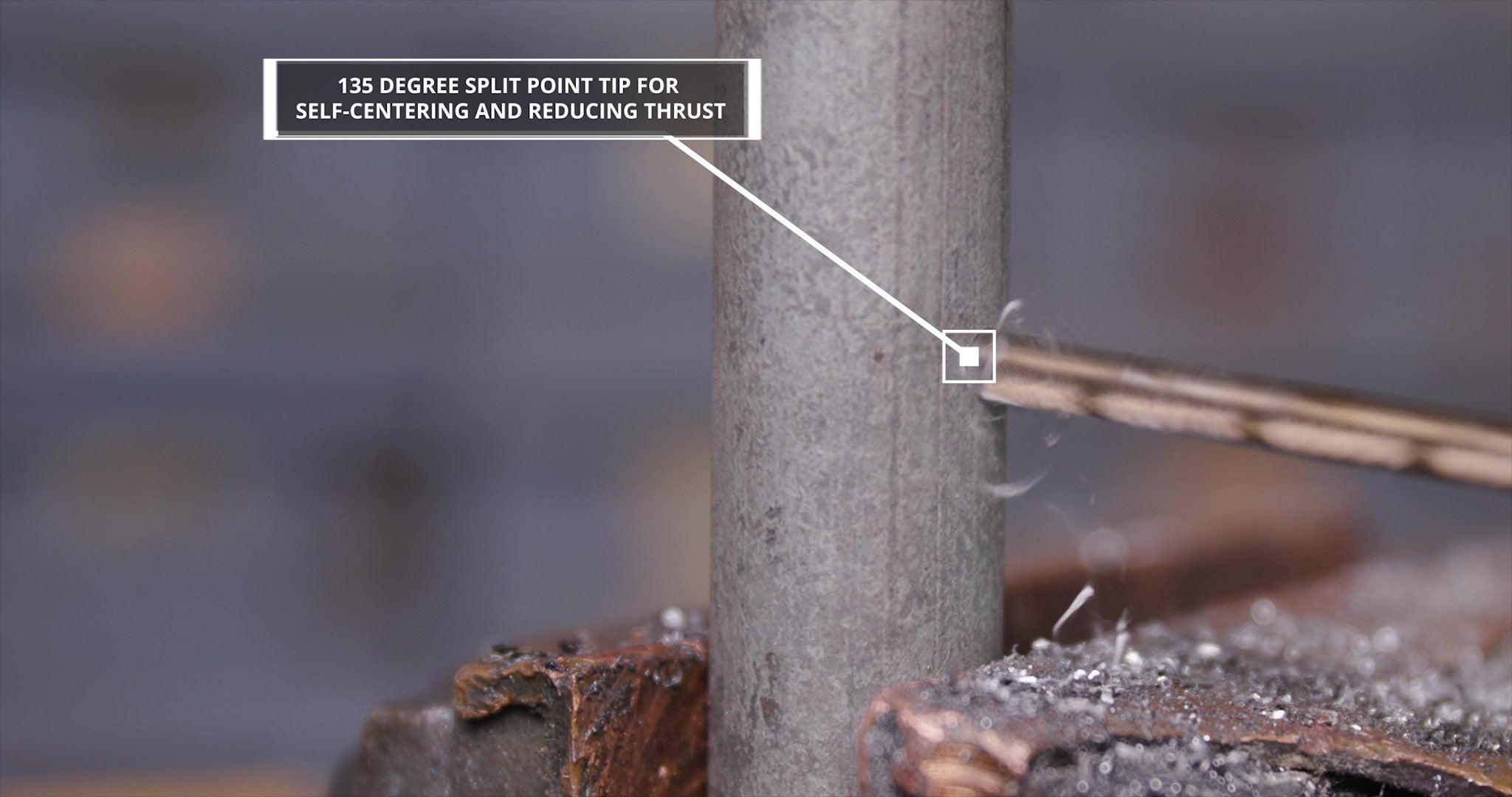 13/64" Stepped Point Cobalt Drill Bit with 3-Flat Shank