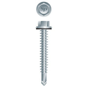 #8 Strong-Point Hex Washer Head w/Washer 8-18 x 5/8, Zinc