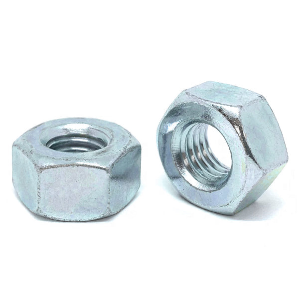 7/16"-14 Grade 2 Heavy Hex Nuts Zinc Clear