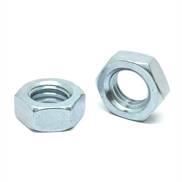 5/16"-18 Grade A Hex Jam Nuts Zinc