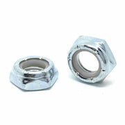 1/4"-28 Grade A Nylon Insert Hex Jam Nuts Zinc