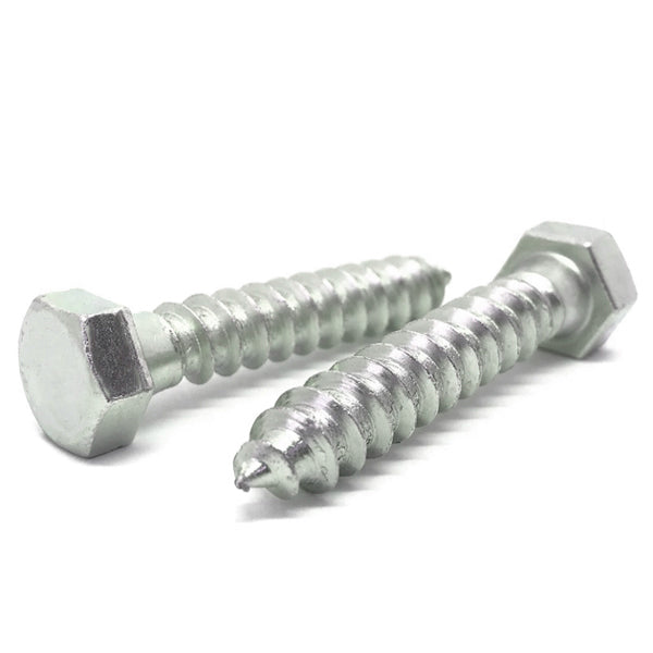 5/16-9x1-1/4" Hex Lag Screws A307 Grade A Zinc