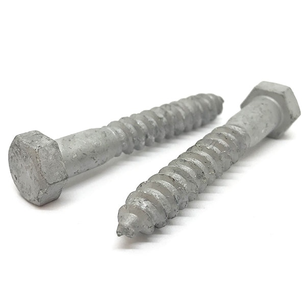 1/4-10x5" Hex Lag Screws A307 Grade A Galvanized