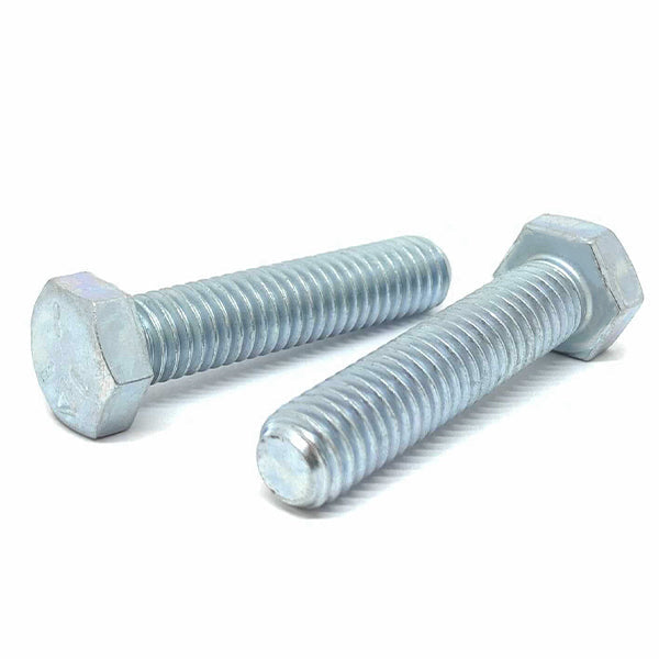 1/4-20x2-1/2" Hex Tap Bolts Grade 5 Full Thread Zinc