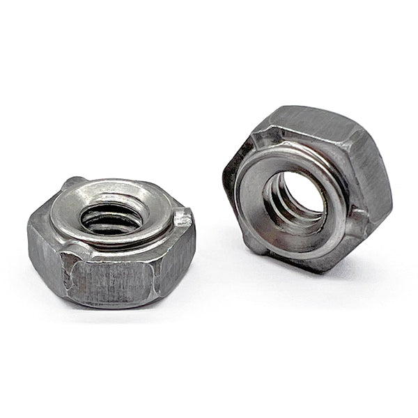 M10-1.5 3 Prong Long Pilot Hex Weld Nuts