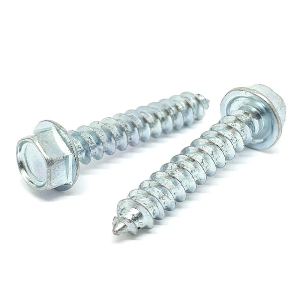 #6x3/4" Hex Washer Head Type AB Self Tapping Sheet Metal Screws Zinc