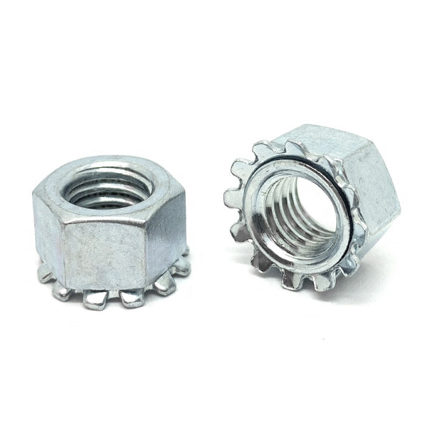 #6-32 Steel K Lock Nuts Zinc Clear