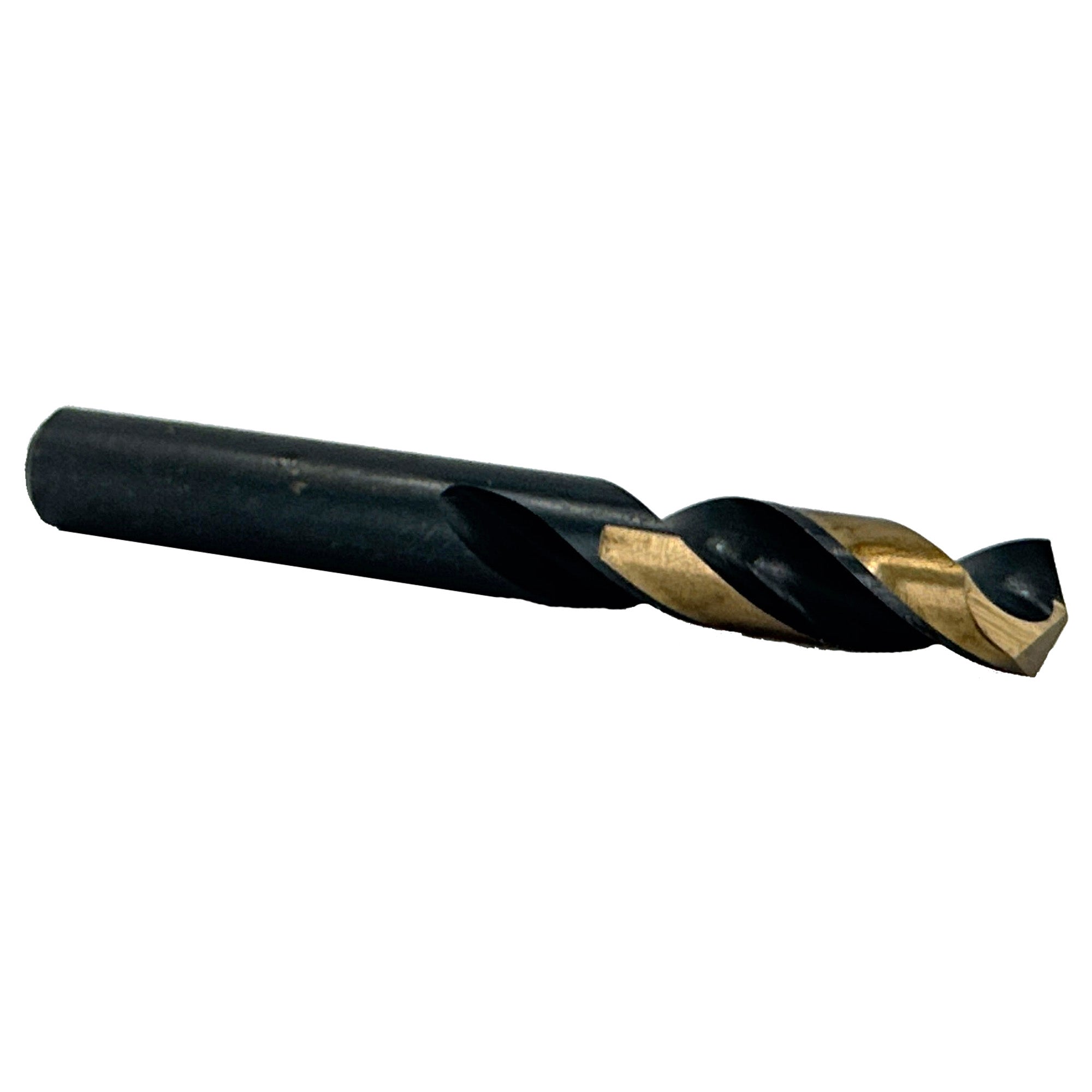 31/64" HSS Black & Gold Split Point Stub Drill Bit, Contractor Series