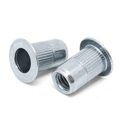 3/8-16 (.027-.150) Aluminum Large Flange Knurled Body Rivet Nut