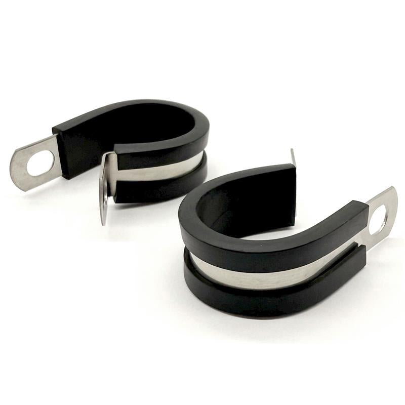 2" Stainless Steel Rubber Insulated Medium Duty Cable Clamp