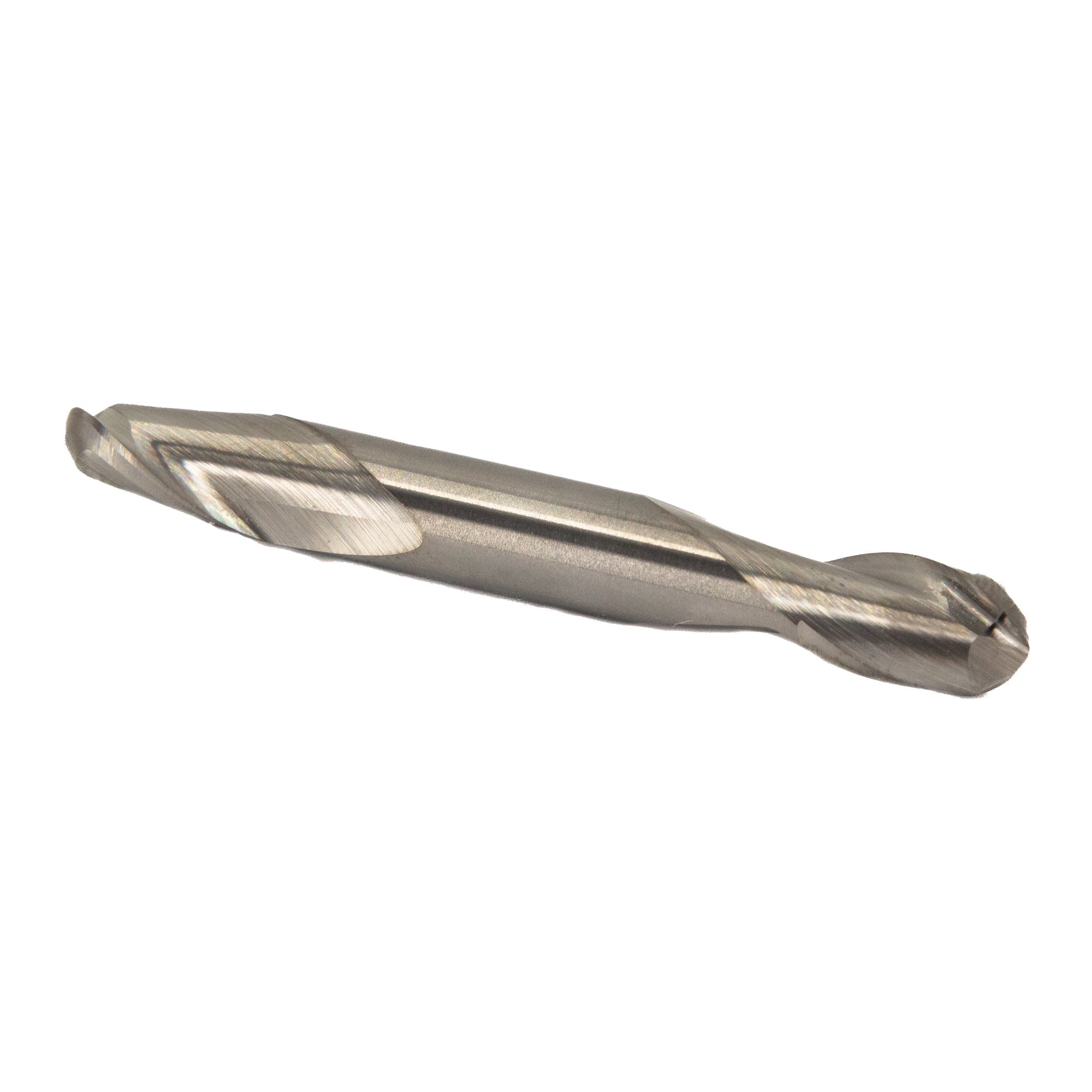 1/2" Carbide 2 Flute Double End Stub Ball End Mill