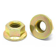 M12-1.75 Class 8 Hex Flange Nuts Zinc Yellow