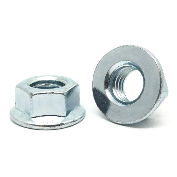 M12-1.75 Class 8 Hex Flange Nuts Zinc Clear