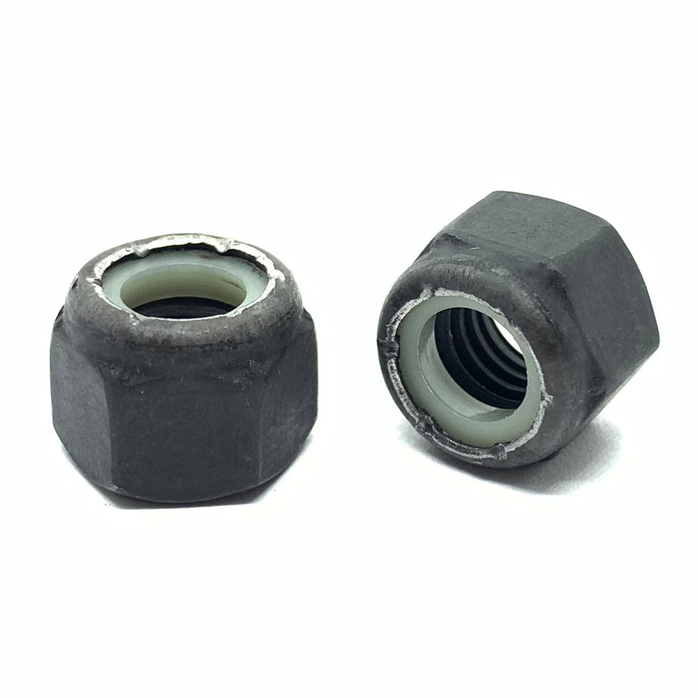 9/16"-18 Grade 8 Hex Nylon Insert Lock Nuts Phos & Oil