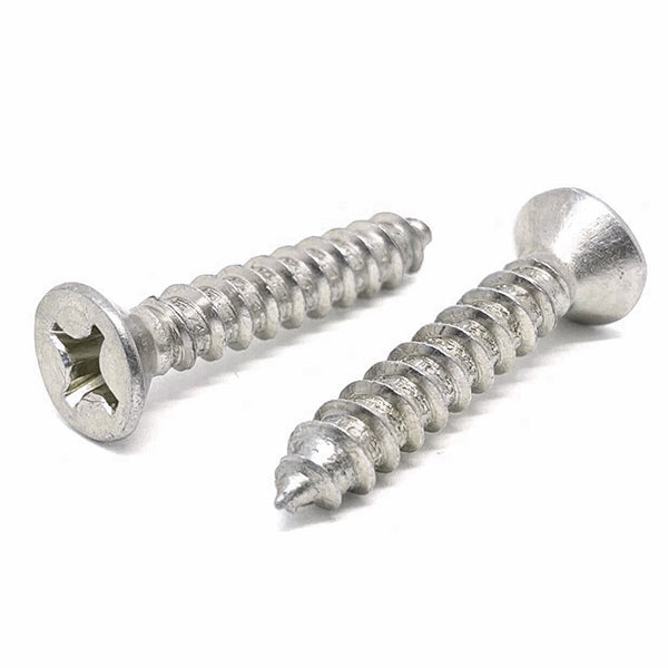 #10x3" Stainless Steel Phillips Flat Head Type A Self Tapping Screws